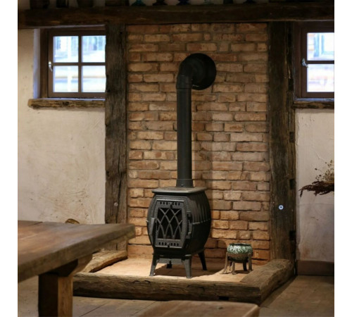 Печь-камин отопительно-варочная Бахта чугунная Аp0008