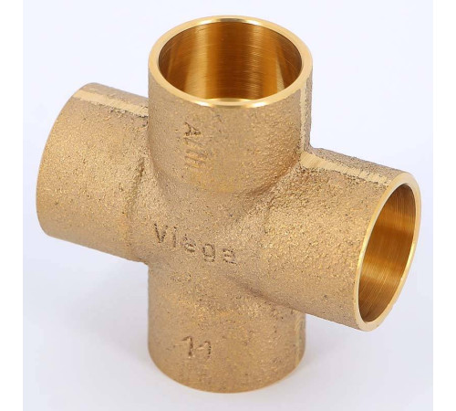 Крестовина под пайку Viega 28 мм медная 135508