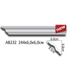 Карниз потолочный Perfect AB232 полиуретановый 120x120x2000 мм AB232