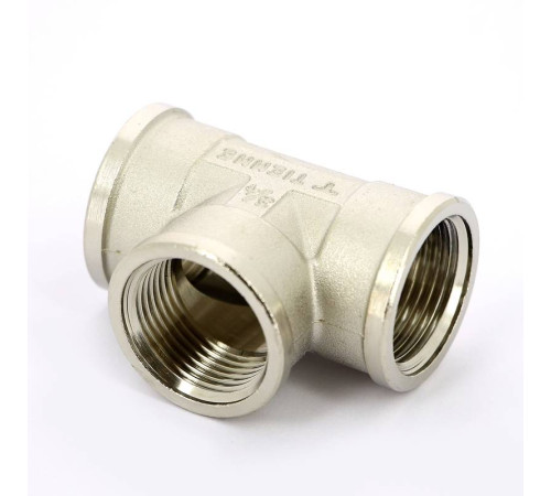 Тройник никелированный Tiemme 3/4 ВР-ВР-ВР 1500096