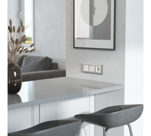 Клавиша для выключателя перекрестного (перламутровый рифленый) W1119013