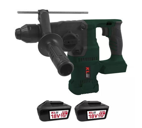 Перфоратор аккумуляторный KLPRO KLPM18BH-80 бесщеточный 18 В 2x8.0 Ач KLPM18BH-80
