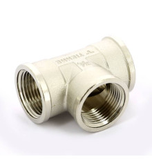 Тройник никелированный Tiemme 3/4 ВР-ВР-ВР 1500096