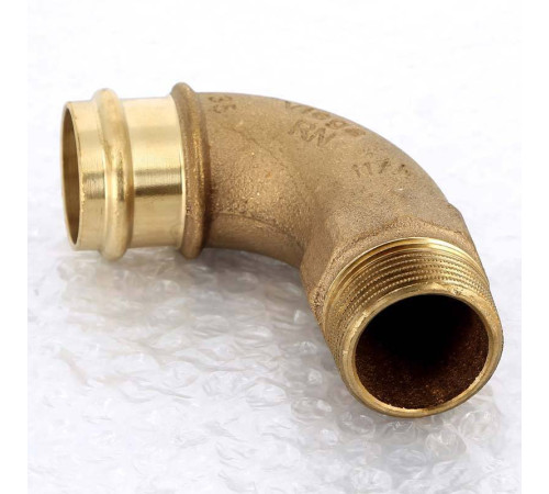 Угол 90° пресс-НР Viega Sanpress бронзовый 35x1 1/4 127329