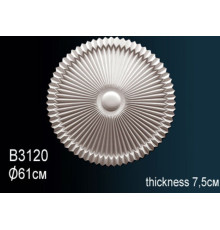 Розетка потолочная под люстру Perfect B3120 полиуретановая с орнаментом 549 мм B3120