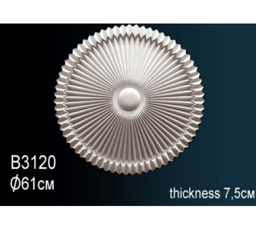 Розетка потолочная под люстру Perfect B3120 полиуретановая с орнаментом 549 мм B3120