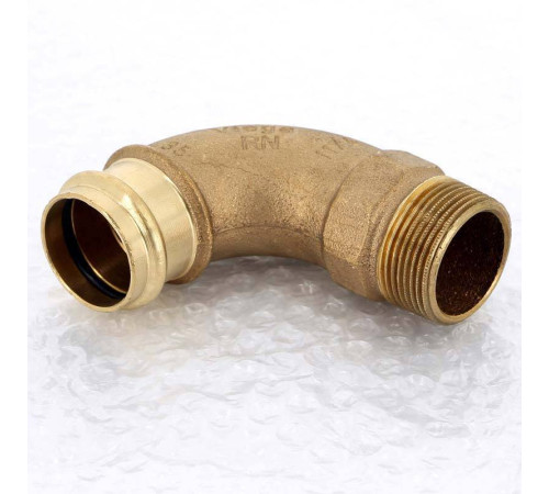 Угол 90° пресс-НР Viega Sanpress бронзовый 35x1 1/4 127329
