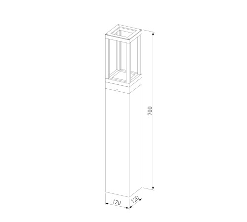 Ландшафтный светодиодный светильник Frame LED IP54 1529 TECHNO LED черный