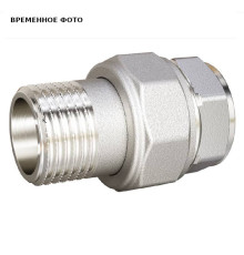 Сгон разъемный американка LD Pride DN50 2 ВР/НР латунь никелированный LD.67.520.50