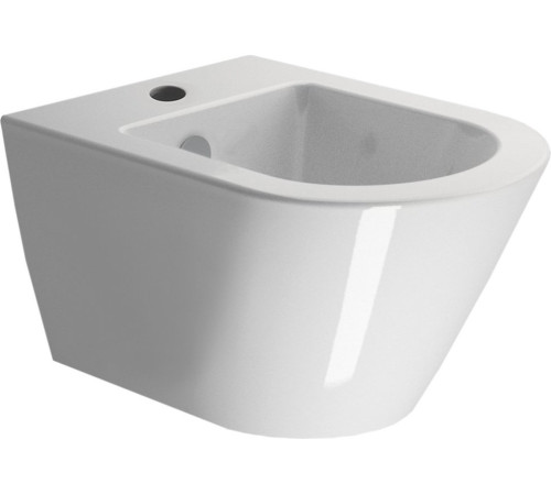 Биде подвесное GSI Kube X 500 х 360 мм белый глянцевый с креплением 9464FR5111