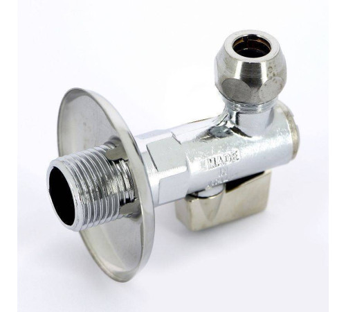 Кран шаровой угловой с фильтром Itap 385 1/2x10 мм хромированный 385 1/2