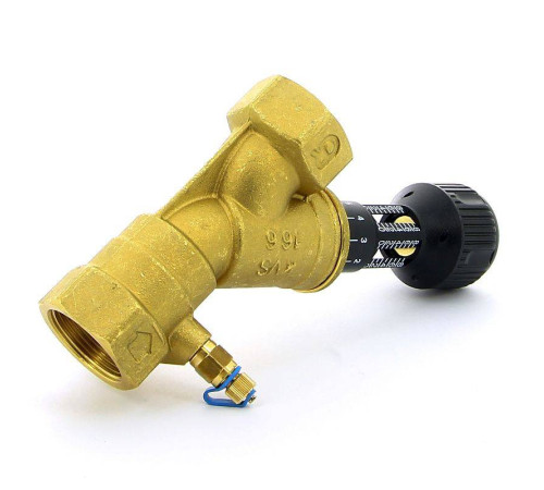 Клапан балансировочный ручной Cimberio CIM 747OT 1 1/4 ВВ с 2 ниппелями CIM 747OT N 1 1/4