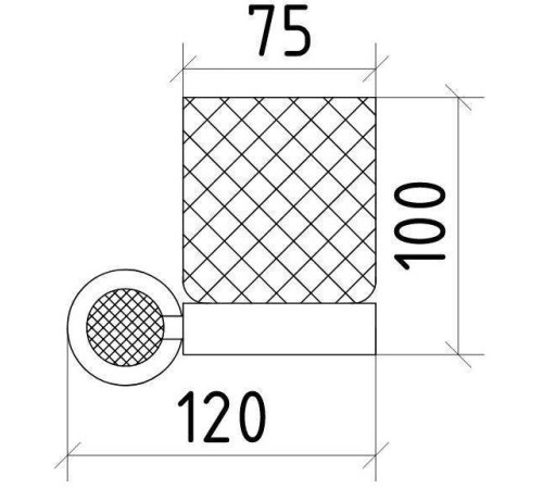 Стакан для зубных щеток подвесной Boheme Royal Cristal бронза 10924-BR-B