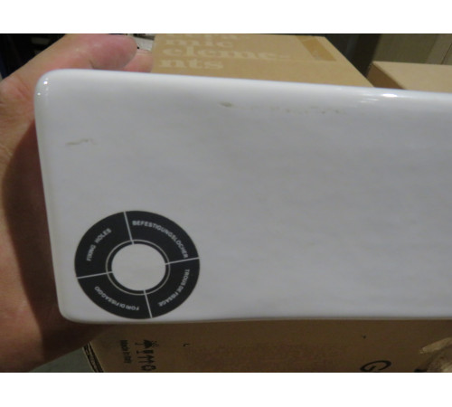 Раковина накладная/подвесная GSI Nubes 500х250х135 мм с отверстием под смеситель белая 9637111_УЦ/2