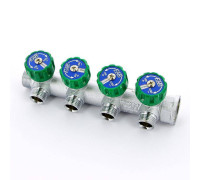 Коллектор проходной FAR 3/4 НВ 4 выхода 1/2 НР Eurokonus межосевое расстояние 45 мм FK 3824 3412