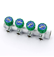 Коллектор проходной FAR 3/4 НВ 4 выхода 1/2 НР Eurokonus межосевое расстояние 45 мм FK 3824 3412