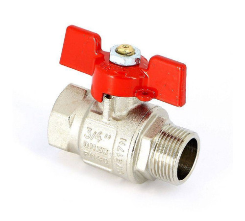 Кран шаровой Uni-Fitt 3/4 НВ полнопроходной бабочка 111T3000
