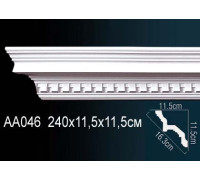 Карниз потолочный Perfect AA046 полиуретановый с рисунком AA046