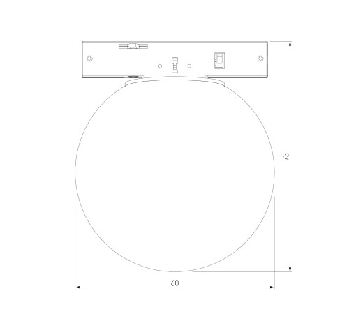 Mini Magnetic Трековый светильник 3W 3000K 85199/01