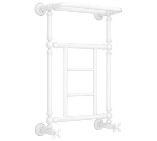 Полотенцесушитель водяной Сунержа Ренессанс 400x660 мм белый 12-0282-6640