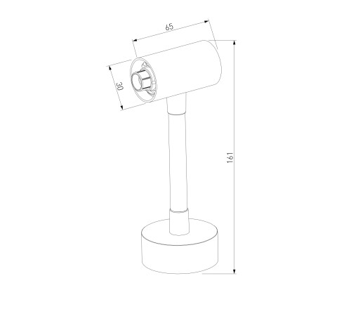 Module System Декоративная гибкая стойка с питанием (черный) 85191/00