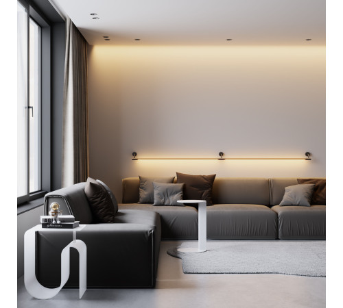 Module System Декоративная гибкая стойка с питанием (черный) 85191/00