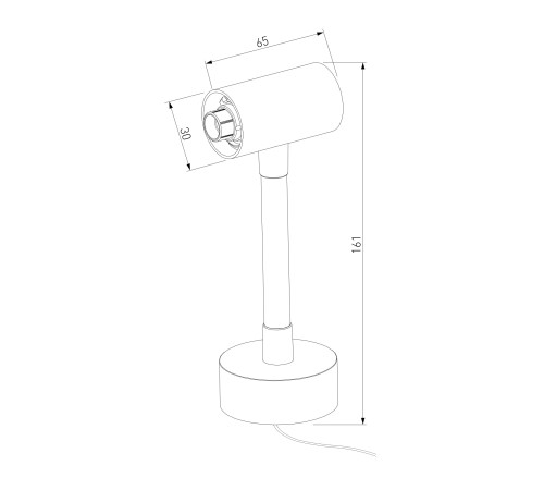 Module System Декоративная гибкая стойка с вводом питания (черный) 85192/00
