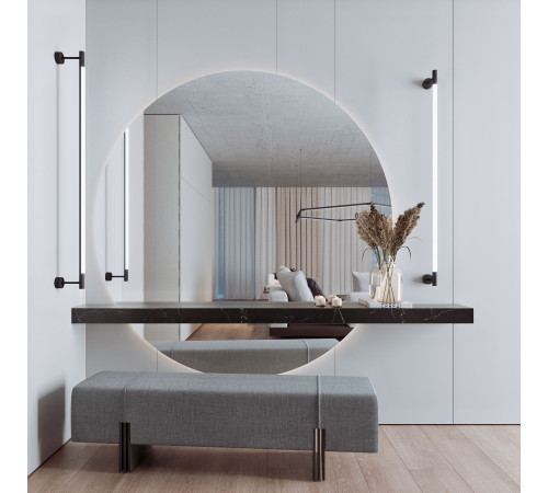 Module System Декоративная гибкая стойка с вводом питания (черный) 85192/00