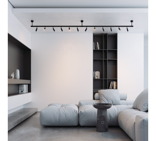 Module System Декоративная гибкая стойка с вводом питания (черный) 85192/00