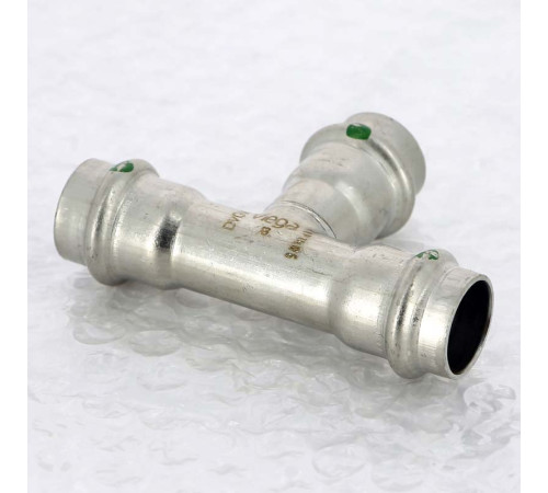 Тройник пресс Viega Sanpress Inox 18 мм нержавеющая сталь 435868