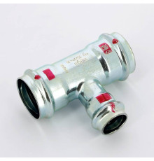 Тройник пресс Viega Prestabo оцинкованная сталь 35х22х35 мм 558765