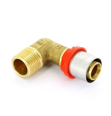 Угольник 90° пресс с наружной резьбой Tiemme 20x1/2 1650029