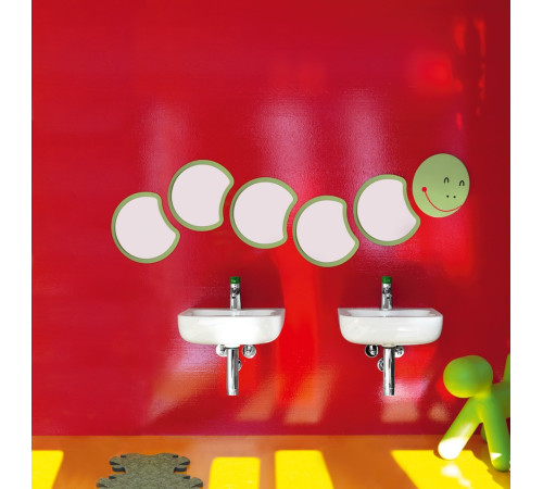 Декоративный элемент Laufen Florakids Голова гусеницы зеленый 296х262х187 мм 4.6161.1.003.472.1