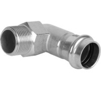 Угольник пресс 90° Kromwell из нержавеющей стали с наружной резьбой 35х1 KW.SP953003506