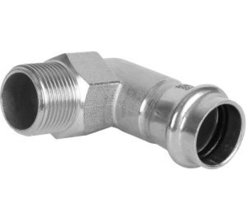 Угольник пресс 90° Kromwell из нержавеющей стали с наружной резьбой 35х1 KW.SP953003506