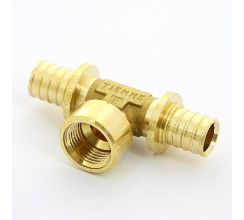 Тройник аксиальный Uni-Fitt 20х1/2х20 ВР латунь 747G7270