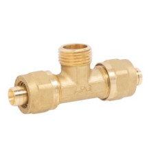 Тройник цанговый APE 733L 3/4х20 мм НР 733L 34x20