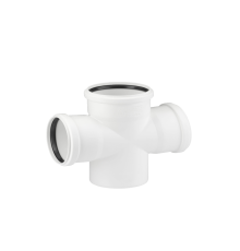 Крестовина одноплоскостная REHAU RAUPIANO PLUS 110x110x110 мм 87° 11249122