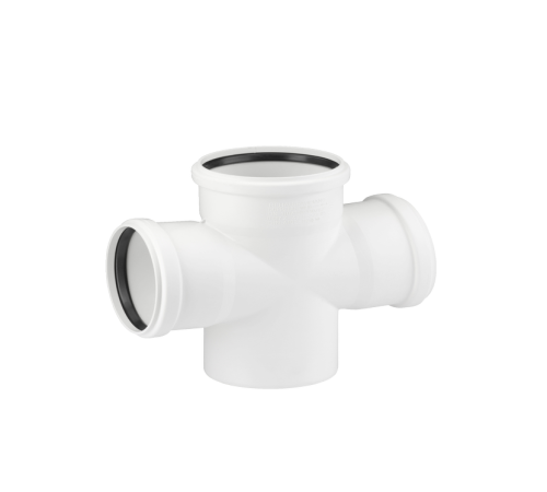 Крестовина одноплоскостная REHAU RAUPIANO PLUS 110x110x110 мм 87° 11249122