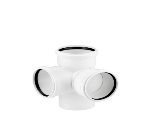 Крестовина двухплоскостная REHAU RAUPIANO PLUS 110x110x110/87° 1124912