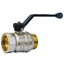 Кран шаровой латунный LD Pride Ду 50 Ру 25 вн-нр рычаг 47.50.В-Н.Р