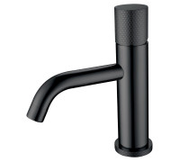 Смеситель для раковины Boheme Stick Touch длина излива 13.5 см без донного клапана black 121-BB.2