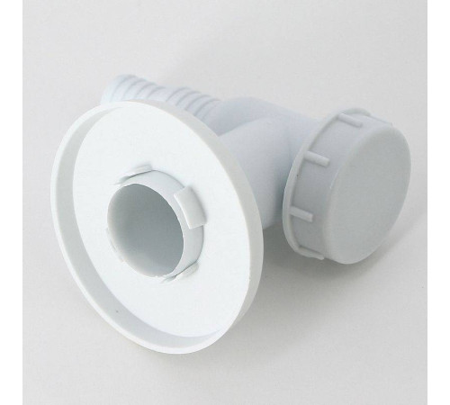 Сифон для стиральной машины Alcaplast наружный пластиковый белый APS2