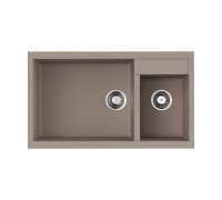 Кухонная мойка Omoikiri Tedori 86-2-LB-SA 86x50 см бежевый 4993934