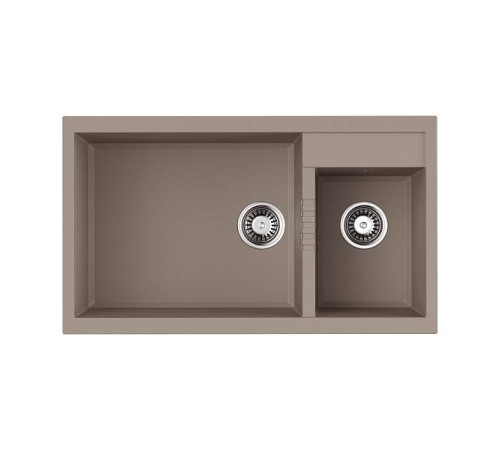 Кухонная мойка Omoikiri Tedori 86-2-LB-SA 86x50 см бежевый 4993934