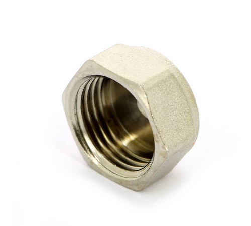 Заглушка латунная никелированная с внутренней резьбой Tiemme 1/2 1500200