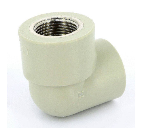 Угольник 90° полипропиленовый FV-Plast 25 мм x 3/4 ВР 218025