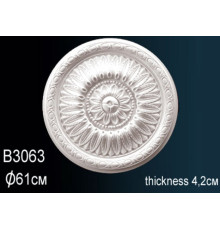 Розетка потолочная Perfect B3063 полиуретановая 630 мм B3063