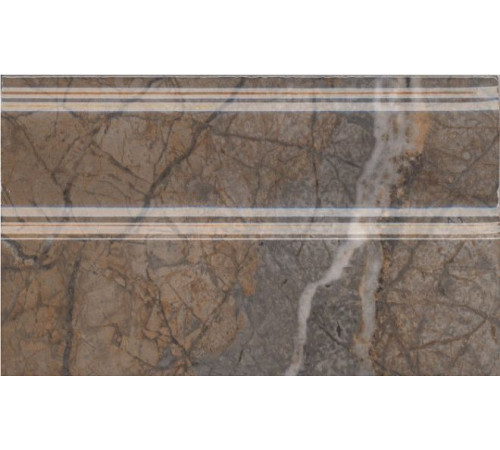 Плинтус Kerama Marazzi Театро коричневый обрезной 25х15 см FMB023R