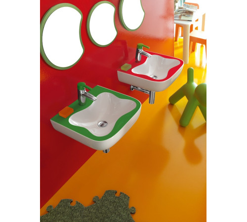 Декоративный элемент Laufen Florakids Голова гусеницы зеленый 296х262х187 мм 4.6161.1.003.472.1